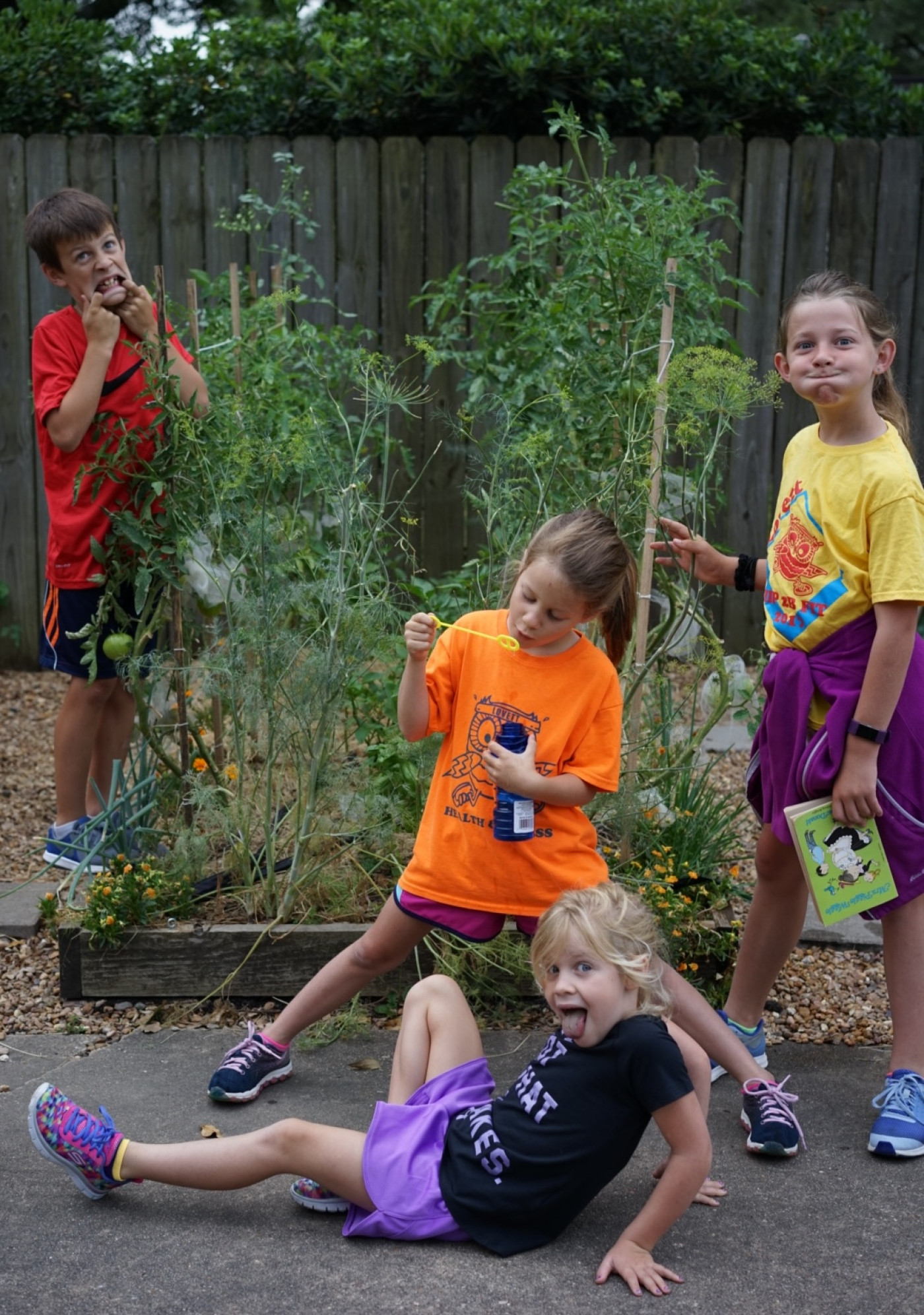 Child enjoying childcare activities